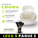 [LEVE 5 PAGUE 3] Vasilhas Multifuncional LHome com Escorredor Inteligente + Kit Utensílios